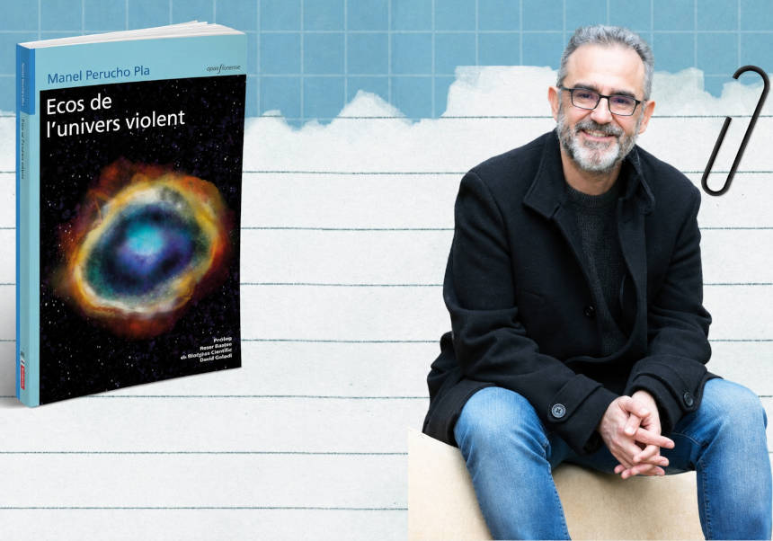 event image:Cartell de la presentació del llibre "Ecos de l'univers violent"